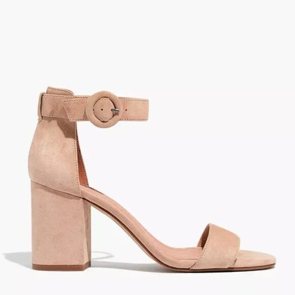 Madewell Regina Ankle-Strap Sandals in Sand Dune, Size 6.5 - Picture 2 of 9